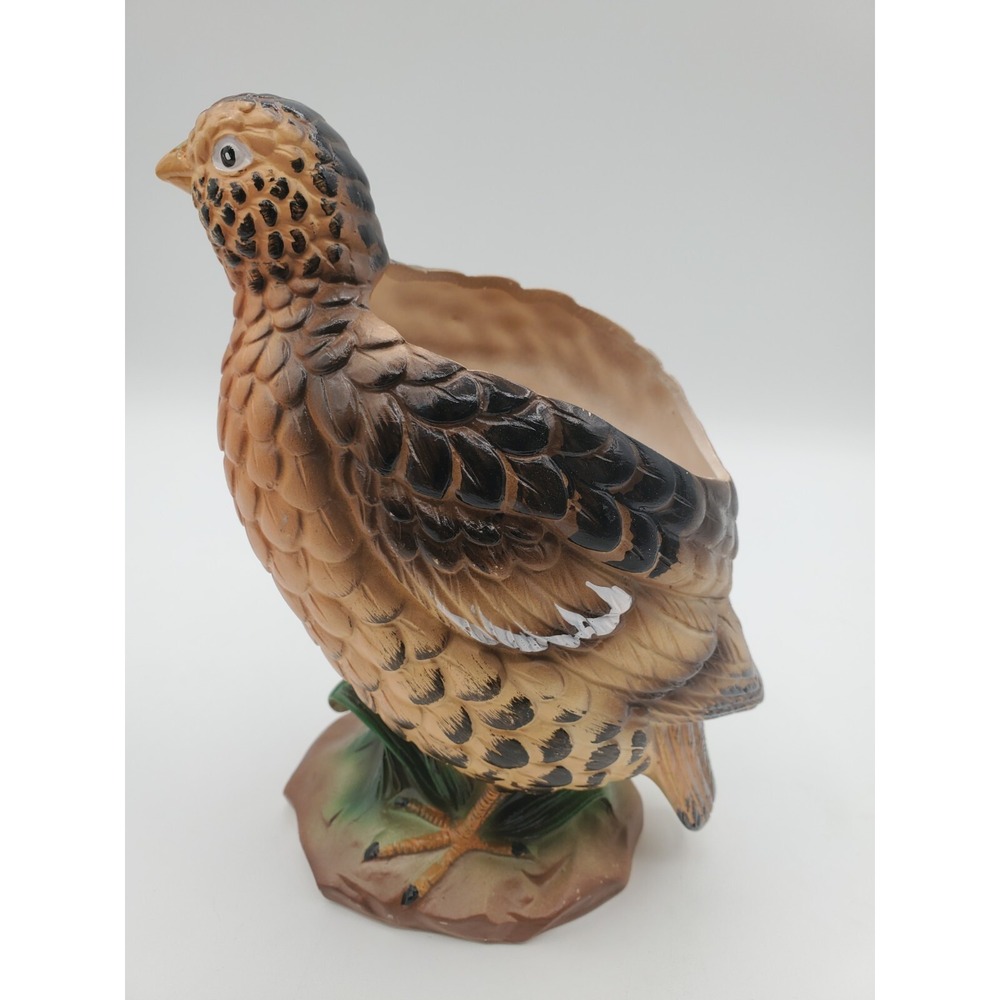 Vtg Inarco Japan 6" Quail Planter Figurine